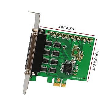 Amazon.com: 8 Port RS-232 DB9 Serial PCI-e 2.0 x1 Card